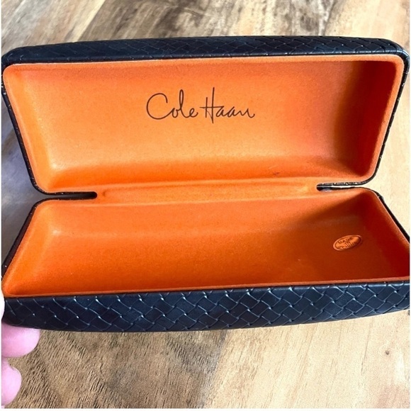 Cole Haan Accessories - 2/$30 Cole Haan Eyeglasses Faux Leather Basket Weave Hard Clamshell Case